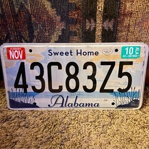 Sweet Home Alabama License Plate